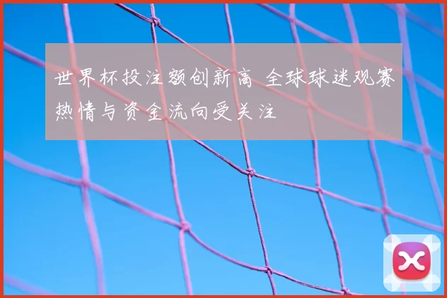 世界杯投注额创新高 全球球迷观赛热情与资金流向受关注